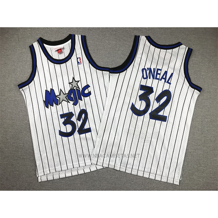 Camiseta Nino Orlando Magic Shaquille O'Neal NO 32 Mitchell & Ness 1993-94 Blanco
